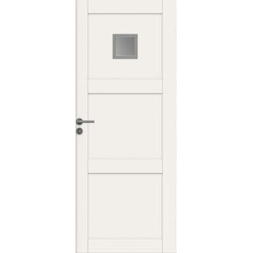 Innerdør Swedoor Unique 03L GWA 120 Hvit med Karmsett