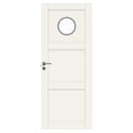 Innerdør Swedoor Unique 03L GWA 130 Hvit med Karmsett