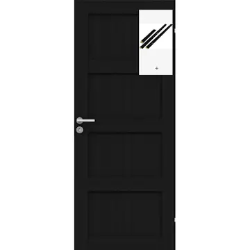 Innerdør Swedoor Unique 04L Finér med Karmsett