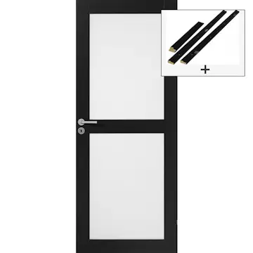 Innerdør Swedoor Unique GW02L Finér med Karmsett
