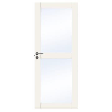 Innerdør Swedoor Unique GW02L Hvit med Karmsett