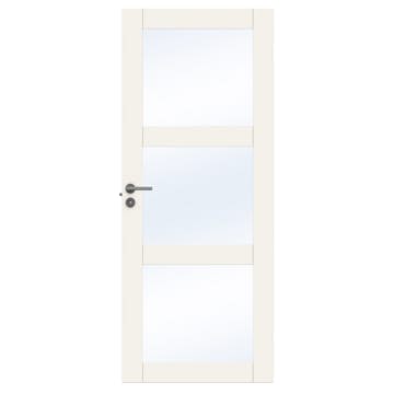 Innerdør Swedoor Unique GW03L Hvit med Karmsett