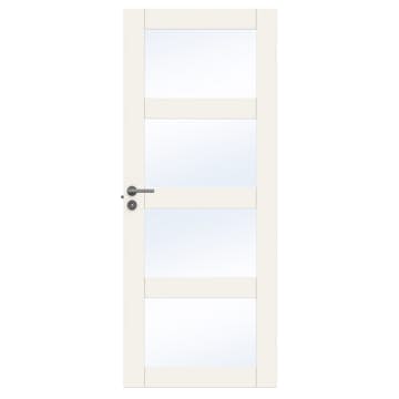 Innerdør Swedoor Unique GW04L Hvit med Karmsett