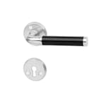 Innerdørvrider Habo A383 Svart/Børstet Krom