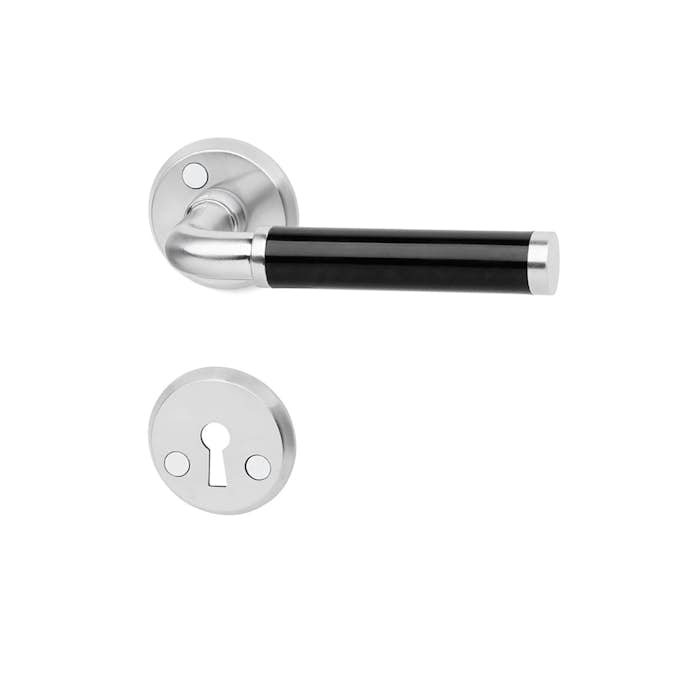 Innerdørvrider Habo A383 Svart/Børstet Krom