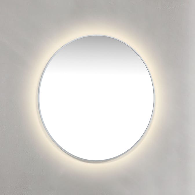 Speil Macro Design Crown Ambilight Rundt med Ramme