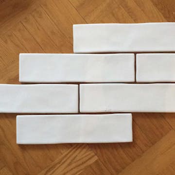 Fliser Lhådös Piano Hvit Blank 8x30 cm