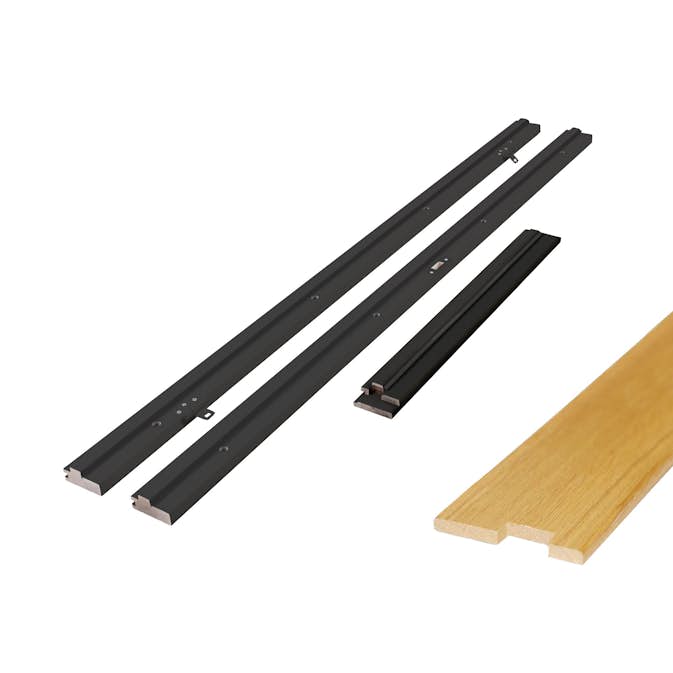 Karmsett Bygg1 Dempet Sort med Dempelist