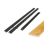 Karmsett Bygg1 Dempet Sort med Dempelist