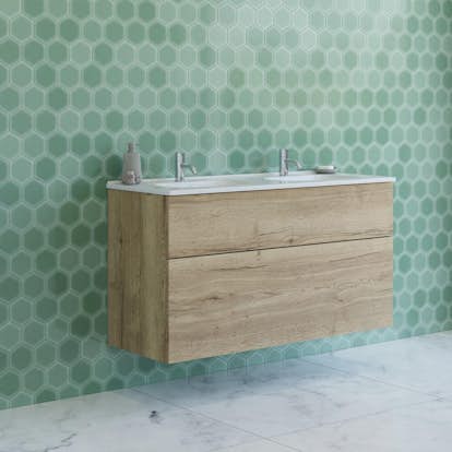 Tvättställsskåp Dansani Luna Kantate Dubbel