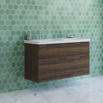 Tvättställsskåp Dansani Luna Larghetto Dubbel