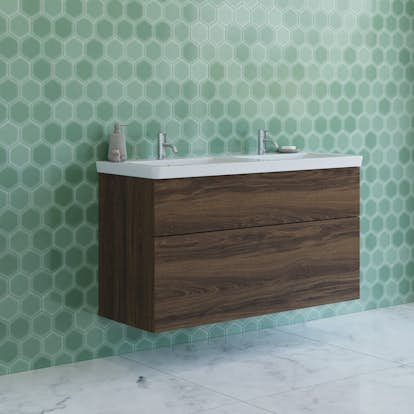 Tvättställsskåp Dansani Luna Larghetto Dubbel