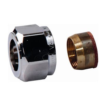 Halvkobling Vatette 1255 Forkrommet