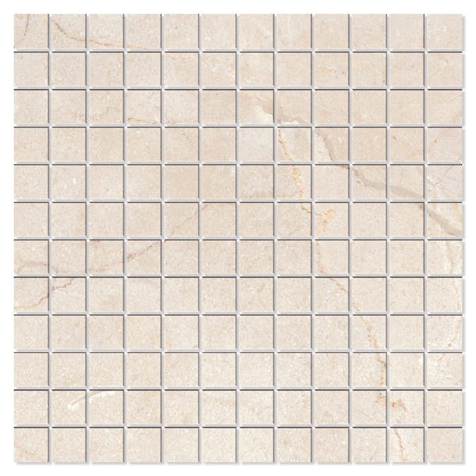Mosaikk Hill Ceramic Legend Beige Polert 30x30 cm