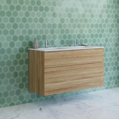 Tvättställsskåp Dansani Luna Minore Dubbel