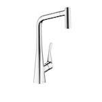 Kjøkkenbatteri Hansgrohe Metris med Uttrekkbar Tut Stål