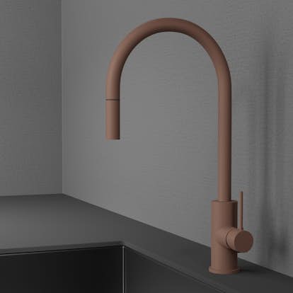 Köksblandare Scandtap Steel Accent med Utdragbar Pip