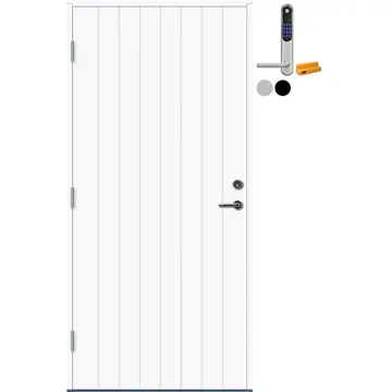 Ytterdør Bygg1 Bodø med Yale Doorman Classic Home