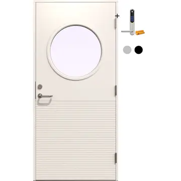 Ytterdør Gilje Atlas med Yale Doorman Classic Home