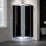 Dusjkabinett Lyfco Regn Sort