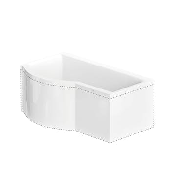 L-Panel Nordhem til Badekar Solvik