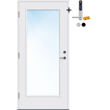 Ytterdør Bygg1 Lier med Yale Doorman Classic Home