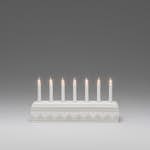 Adventstake Gnosjö Konstsmide 7L Hjerter Twisted Tip