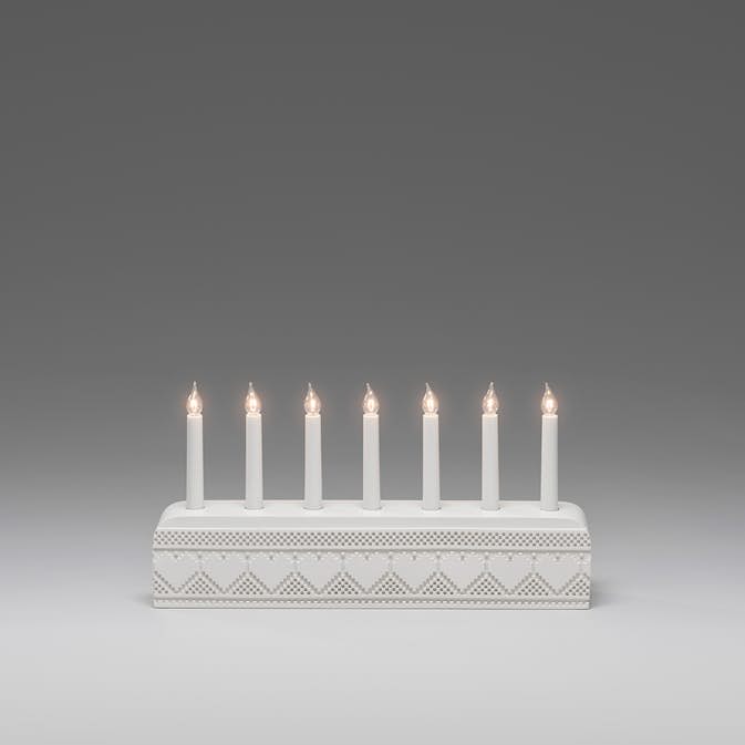 Adventstake Gnosjö Konstsmide 7L Hjerter Twisted Tip