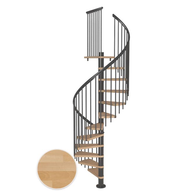 Spiraltrapp Dolle Montréal Bøk Oljet Classic 4