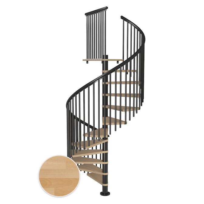 Spiraltrapp Dolle Montréal Bøk Oljet Classic 5