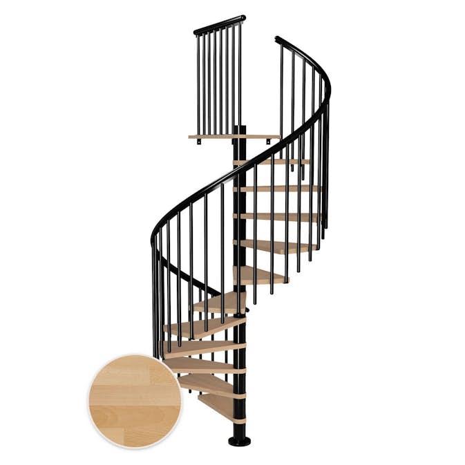 Spiraltrapp Dolle Montréal Bøk Oljet Classic 4