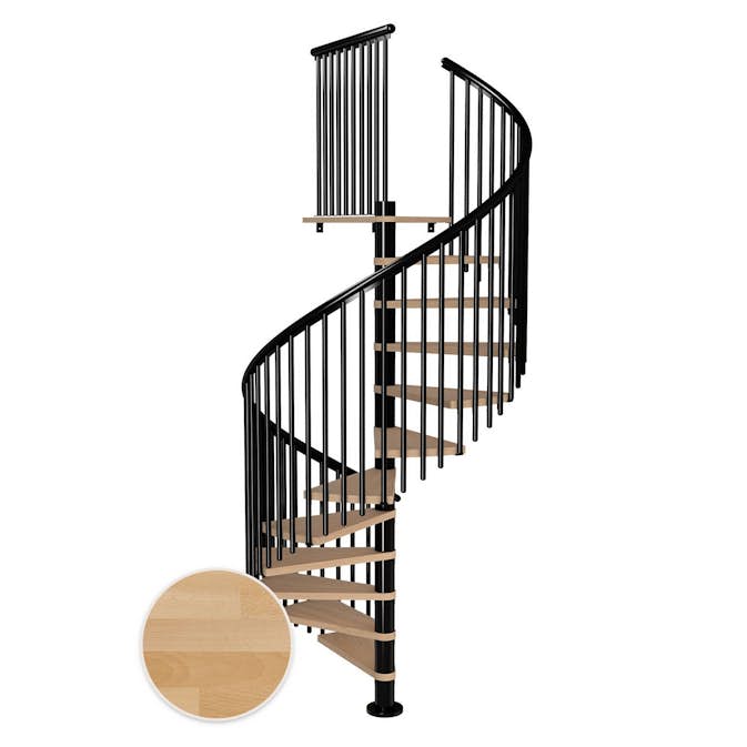Spiraltrapp Dolle Montréal Bøk Oljet Classic 5
