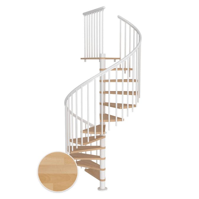 Spiraltrapp Dolle Montréal Bøk Oljet Classic 4