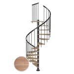 Spiraltrapp Dolle Montréal Eik Hvitoljet Classic 3