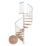 Spiraltrapp Dolle Montréal Eik Hvitoljet Classic 3
