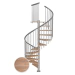 Spiraltrapp Dolle Montréal Eik Hvitoljet Classic 4