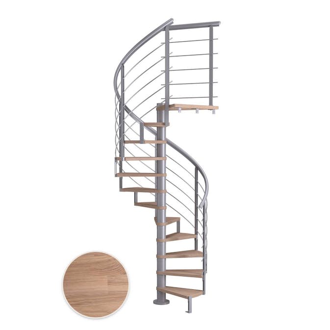 Spiraltrapp Dolle Montréal Eik Hvitoljet Design