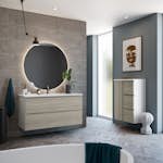 Speil FOSSBAD Moon Rund med Lys/Antidugg