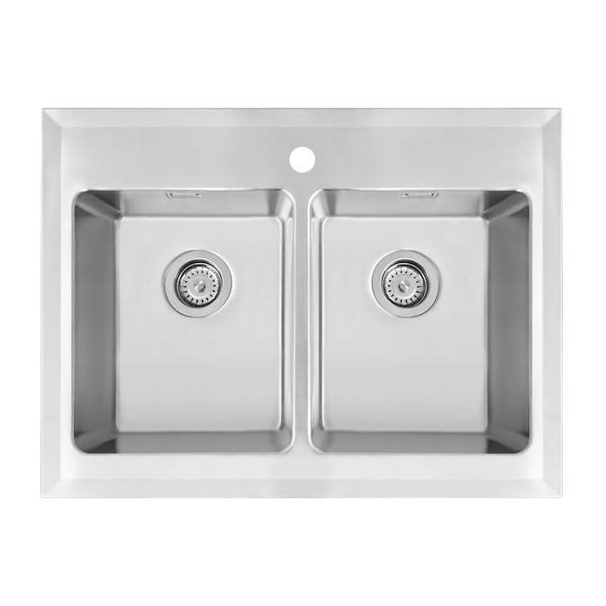 Kjøkkenvask Nordic Tech Nordic Opal 8-600 Heldekkende med Dobbelvask