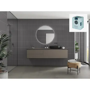 Baderomspanel Fibo 4054-M0830 Anthracite med Monteringsskruer