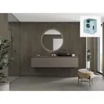 Baderomspanel Fibo 4633-M76 Dark Wood med Monteringsskruer