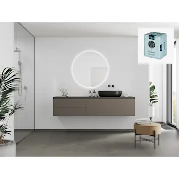 Baderomspanel Fibo 5091 M0830 Athen White med Monteringsskruer