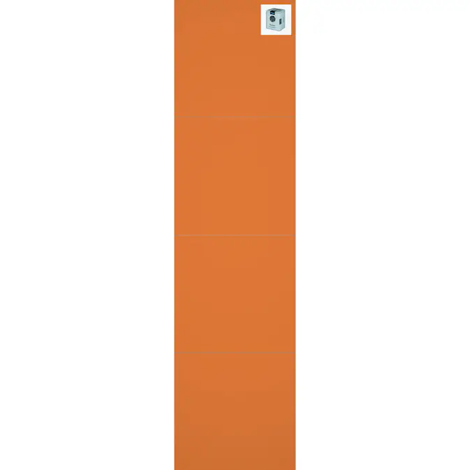 Baderomspanel Fibo 2122 M6060 Orange med Monteringsskruer