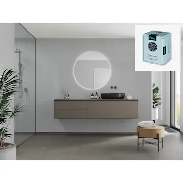 Baderomspanel Fibo 4063 M0303 Clean Grey med Monteringsskruer