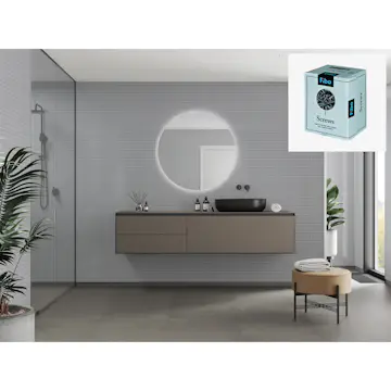 Baderomspanel Fibo 4115 M0303 Medium Grey med Monteringsskruer