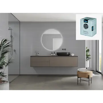 Baderomspanel Fibo 4115 M6015 Medium Grey med Monteringsskruer