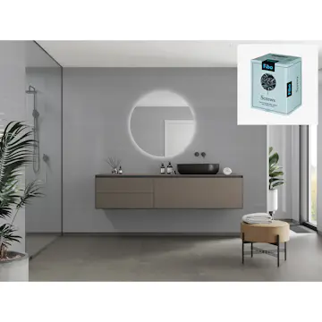 Baderomspanel Fibo 4115 M6040 Medium Grey med Monteringsskruer