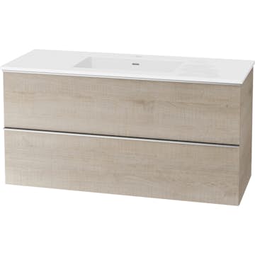 Servantskap FOSSBAD Variant46 B120 med Aqua Porselensservant