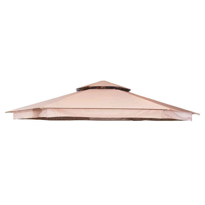 Paviljongtak Hillerstorp Luxor 6-kantet Solskjerm Ø400 cm Beige