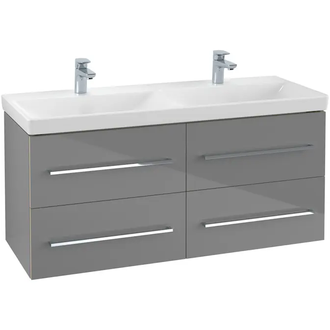 Tvättställsskåp Villeroy & Boch Avento 118 cm med 4 lådor för Dubbla Tvättställ